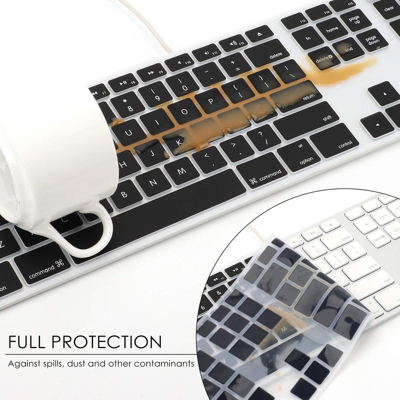 Allinside Black Keyboard Cover for iMac USB Keyboard A1243 MB110LL/B - Image 5